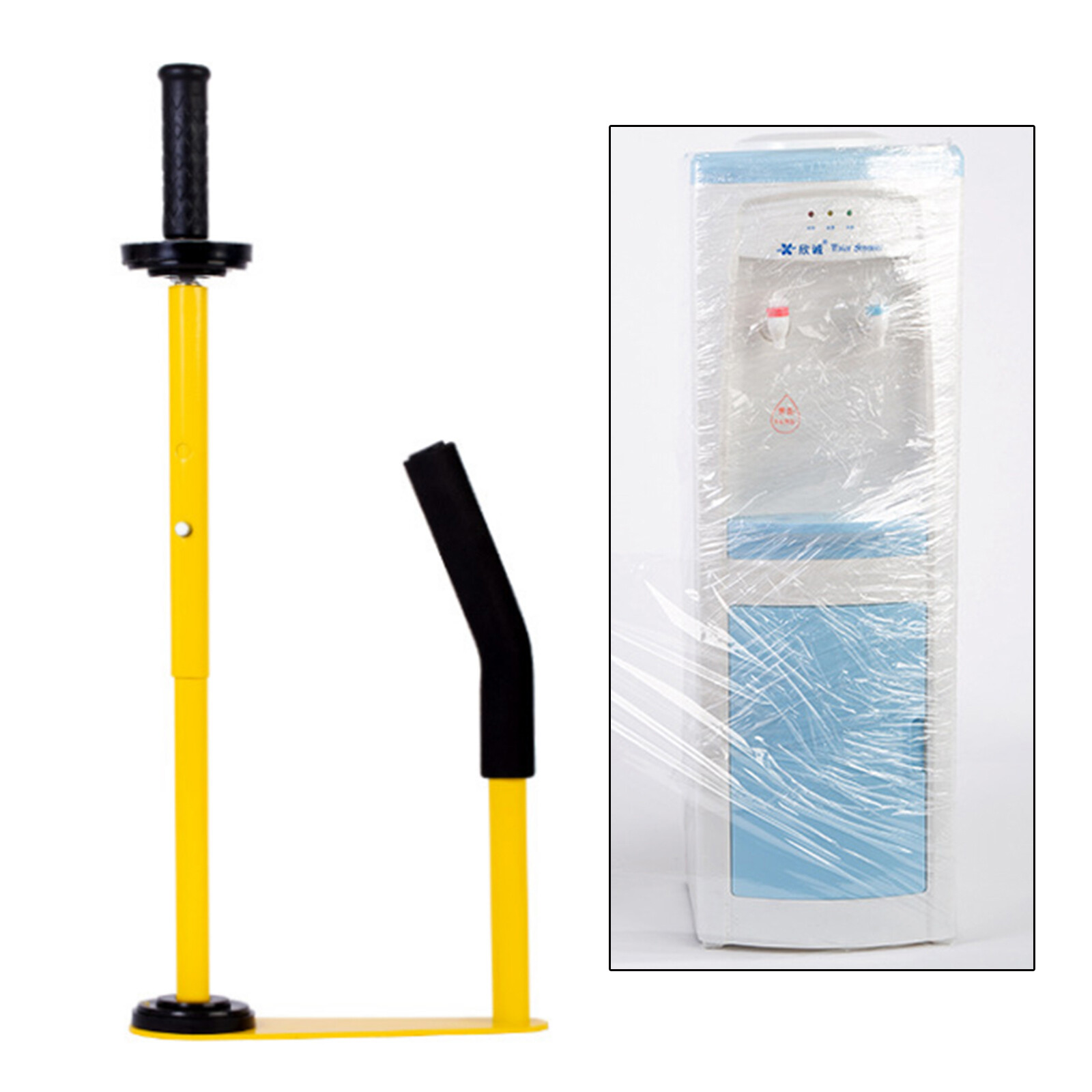 Stretch Film Dispenser Machine Pallet Wrap Dispenser Shrink Wrap Tool W/ Handle