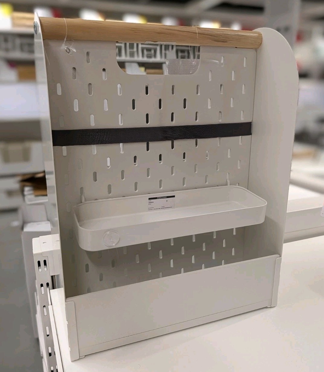 IKEA VATTENKAR Desk Organizer White 13” x 8 ¼” x 17″ New 805.486.61