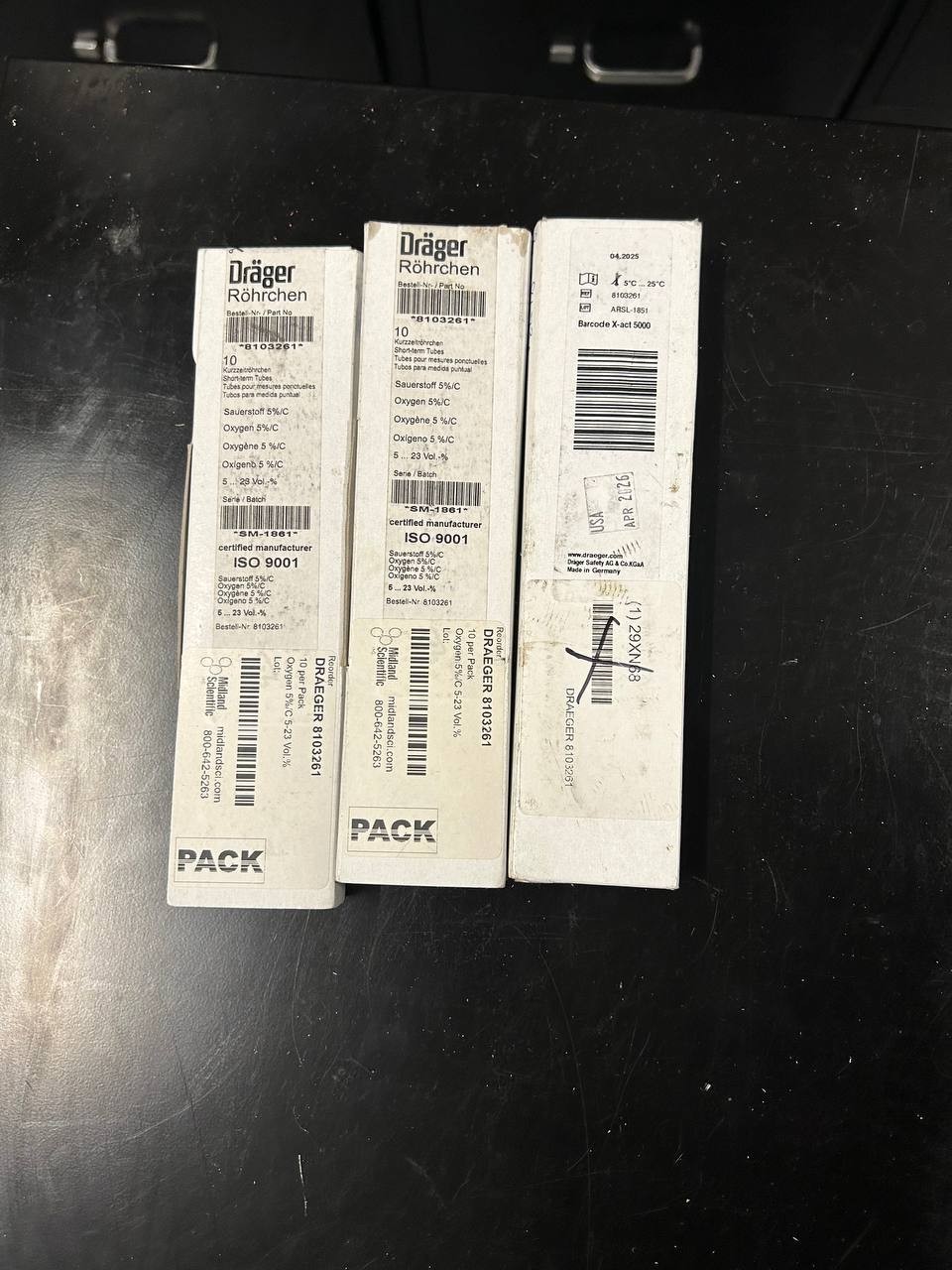 DRAGER PERCHLOROETHYLENE 1/A 0.1…4 PPM 8101551 GAS DETECTION TUBE EXP-01/2026