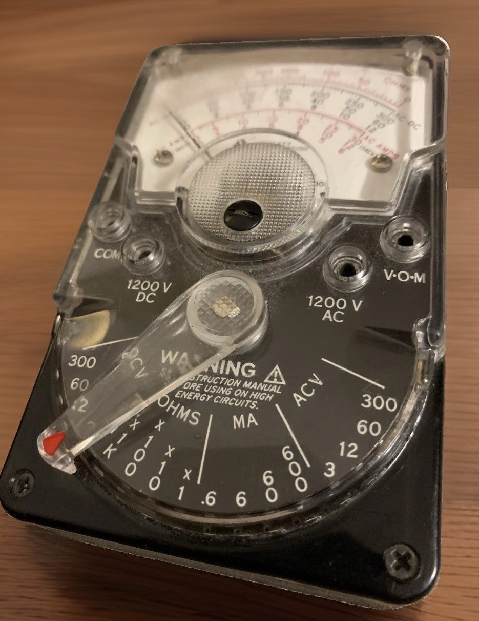 VTG. Triplett Multimeter Model 310 Type 7 USA Untested/ Needs Battery & Fuse