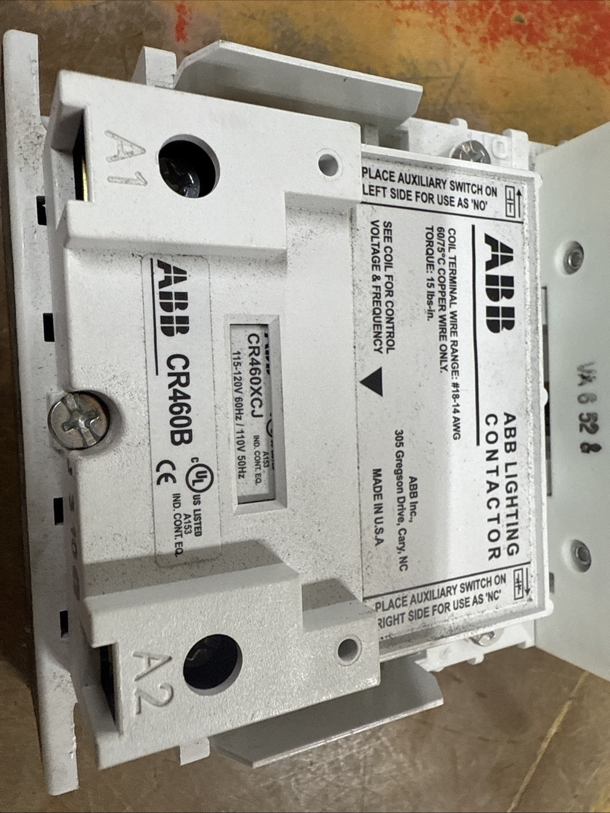 GE CR463L30AJA 30A Electrically Held Lighting Contactor 120 Volt Coil CR460XP31