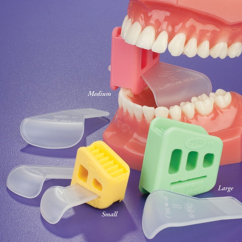Dental Silicone Mouth Prop Latex Bite Block with Tongue Guard Mouth Prop S/M/L