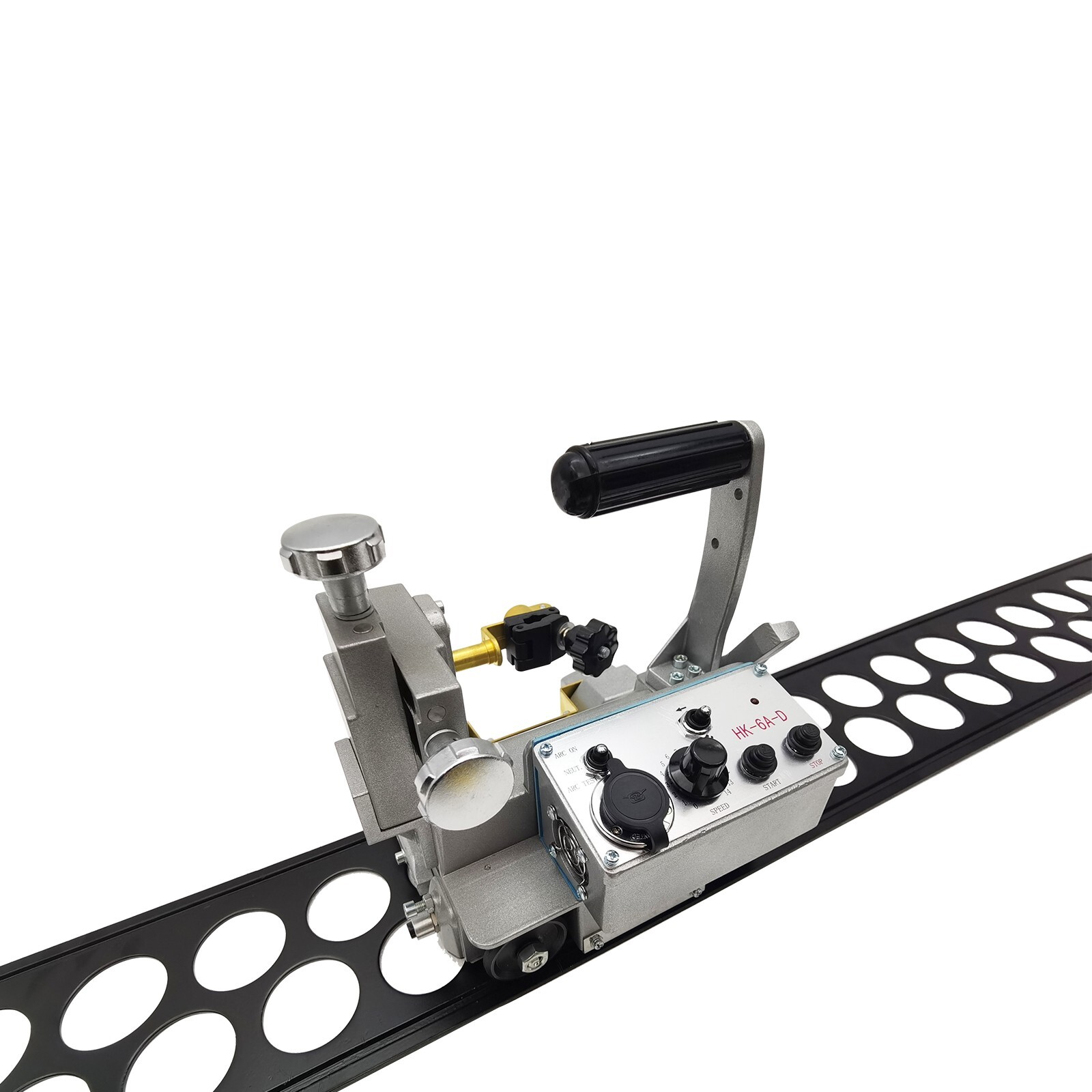 110V HK-6A-D Automatic Welding Trolley 150-800mm/min Flat Rail Welding Carriage