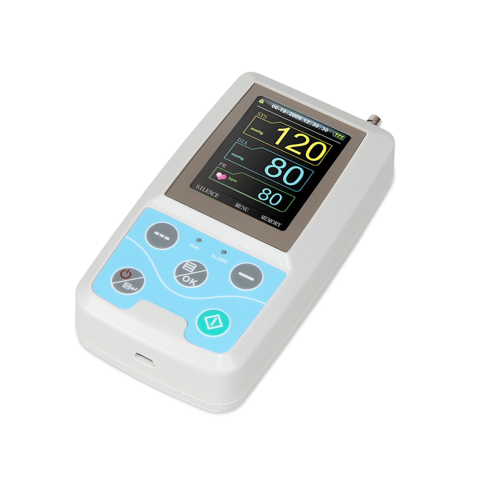 1PCS ABPM50 24 Hours Ambulatory Blood Pressure Patient Monitor NIBP Pr USB FDA Q
