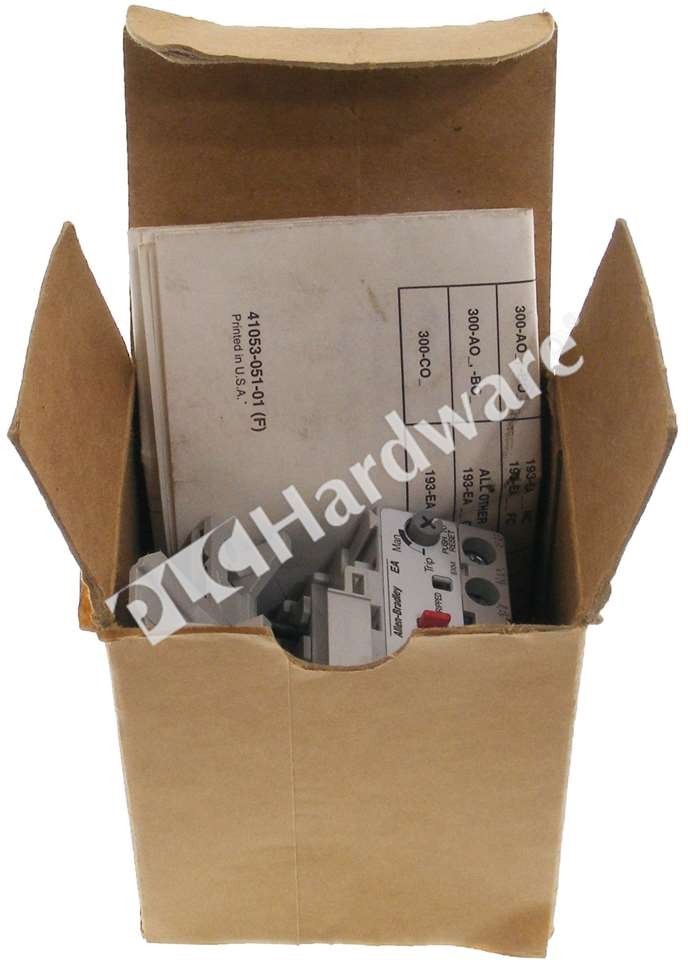 Open Pre-owned Allen Bradley 193-EA1FB Ser B Solid State Overload Relay 3.7-12A