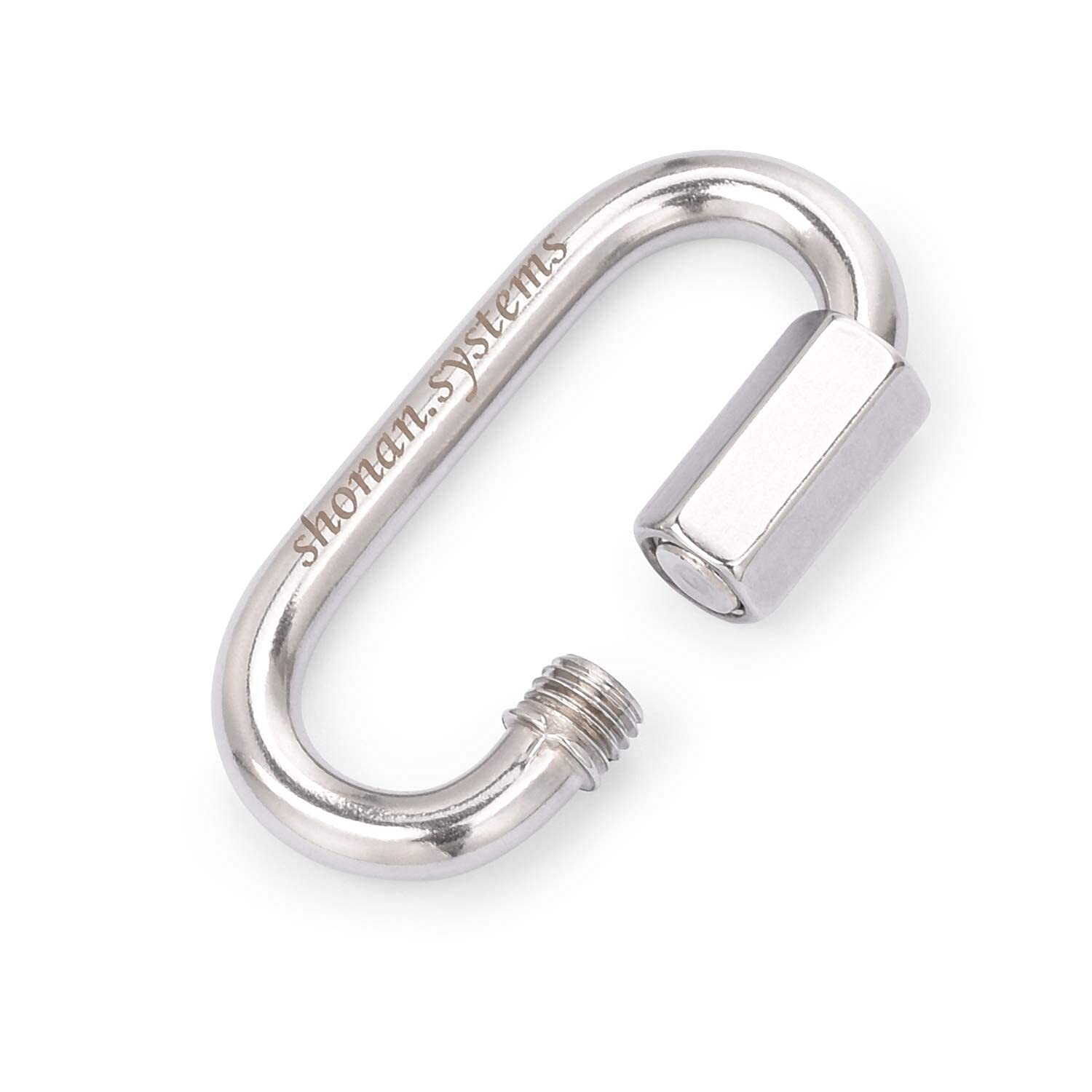 Stainless Steel Quick Links 2.3 Inch 5-Pack 1/4″ Diameter 880 Lbs Capacity