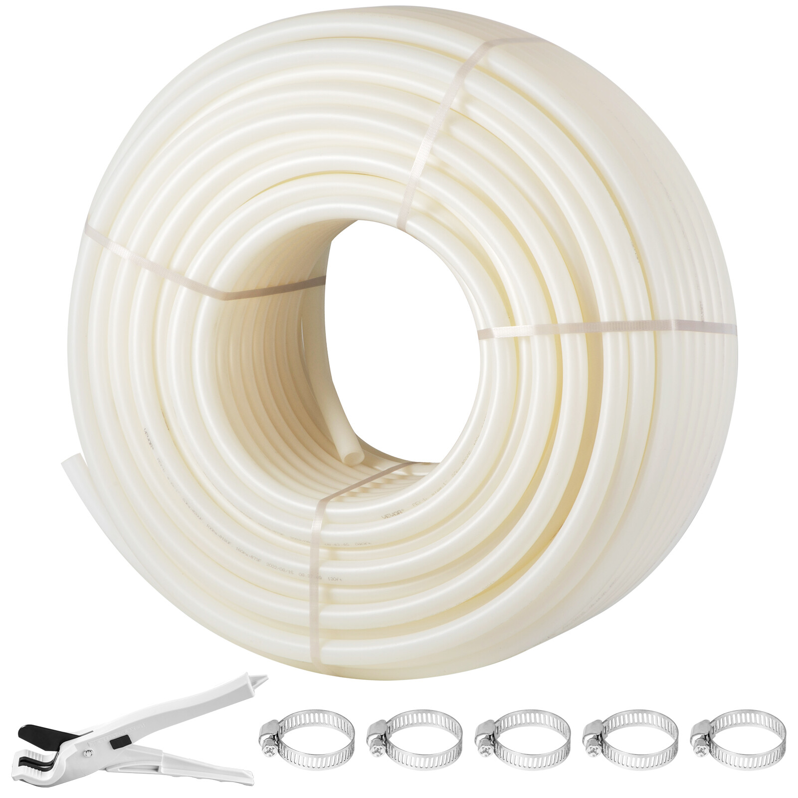 VEVOR 1″ – 500′ coil-White Certified PEX Tubing Htg/Plbg/Potable Water Heating