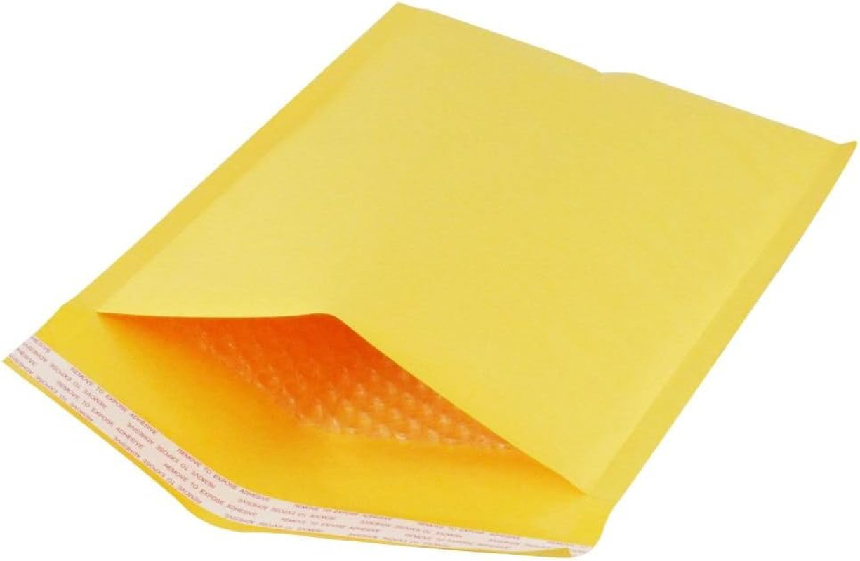 6.5X9-Bm-Kft-S50 Kraft Bubble Padded Mailer Envelopes #0, Set of 50