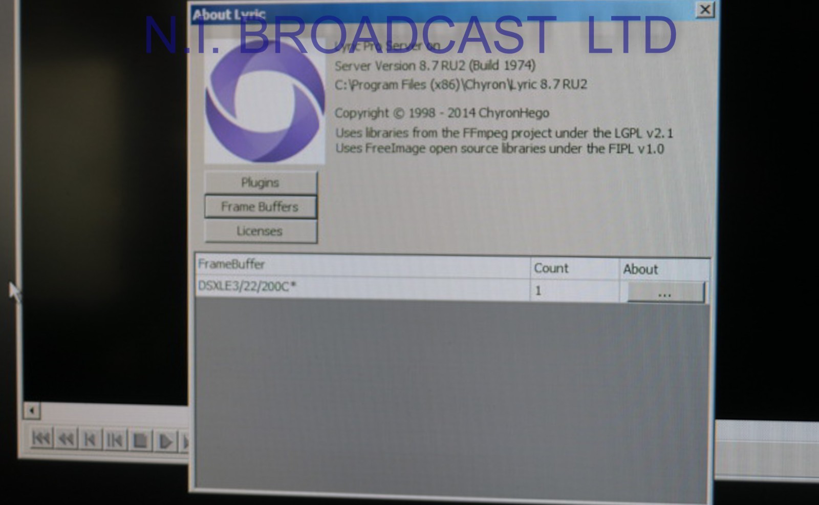 Chyron Hego lyricX  3G/ HD graphics system, + 8x 512gb  SSD (Lyric pro V8.7