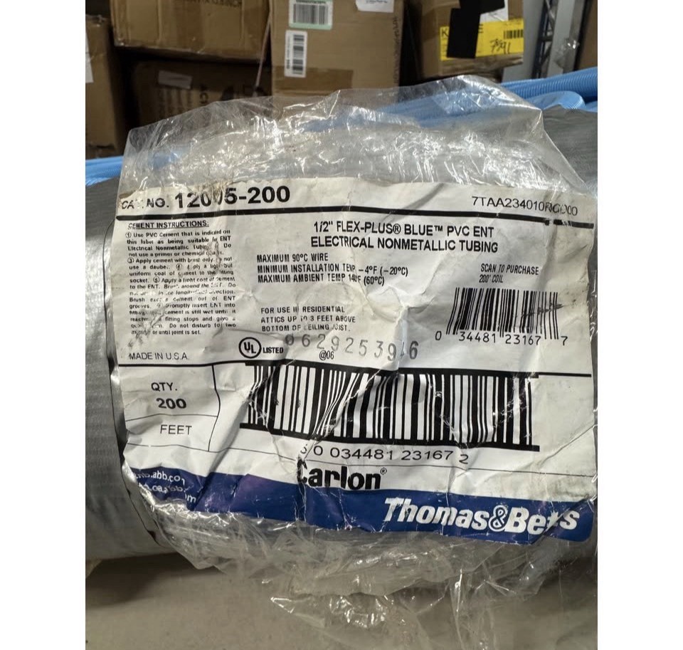 Carlon 1/2 in. 200 Ft. Electrical Nonmetallic Tubing Conduit Coil