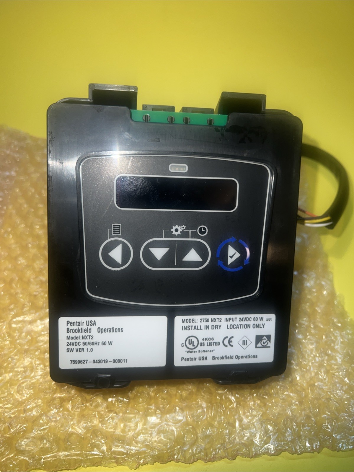 Pentair Fleck Model: 2750 NXT2 6060HzTimer Assy, PPN 62115, Rev D New/No Box