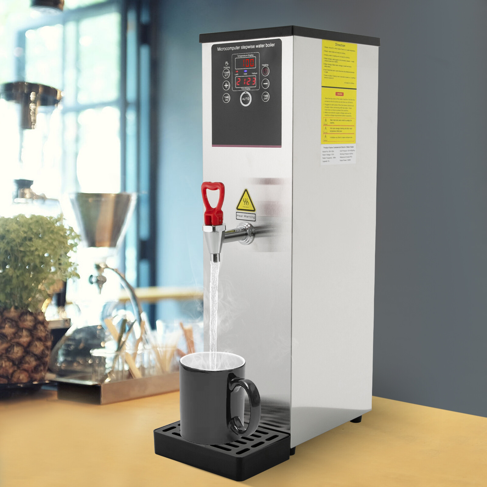 2500W 15L Electric Water Boiler Water Boiler Commercial Hot Water Dispenser 110V
