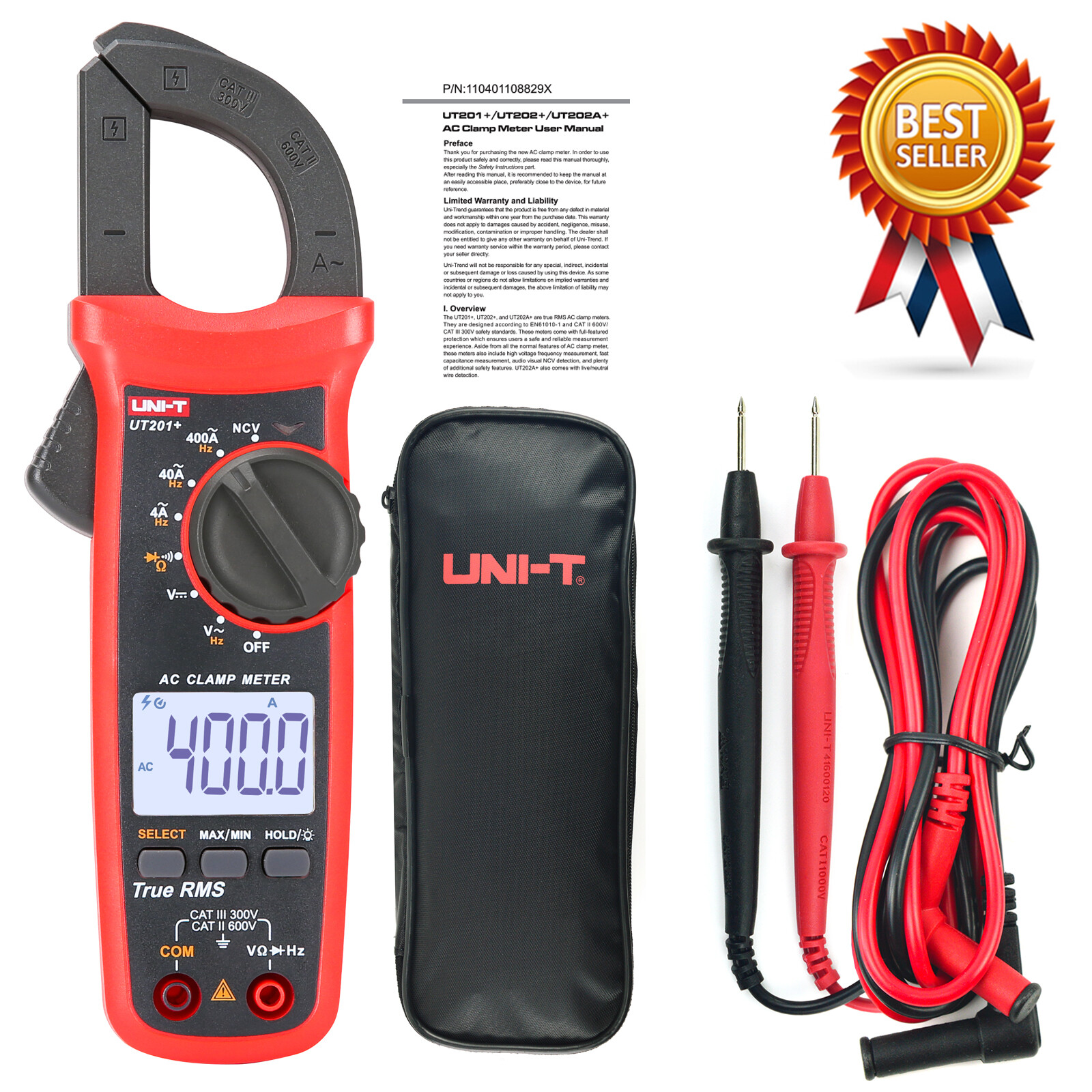 UNI-T UT201+ 400-600A Digital Camp Meter,Air Conditioning ✦Kd