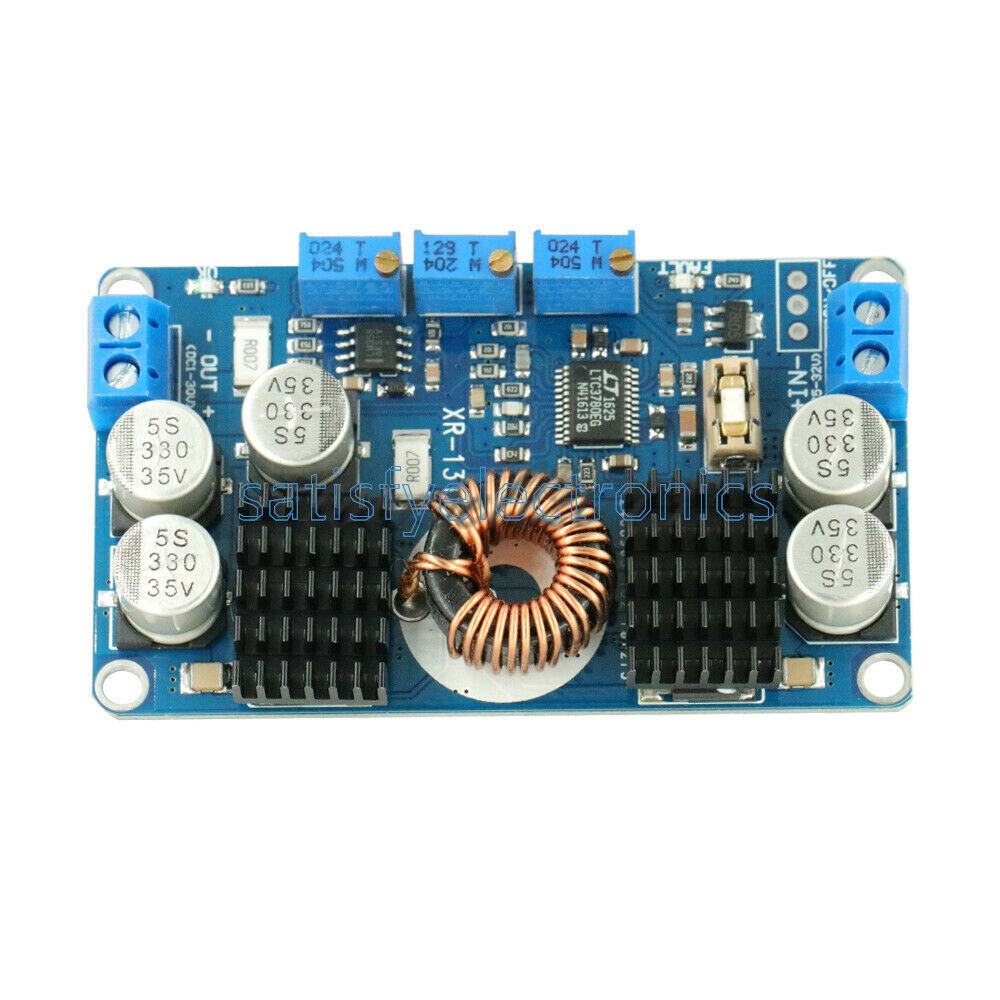 DC 5V-32V to 1V-30V 10A LTC3780 Automatic Step Up Down Regulator Charging Module