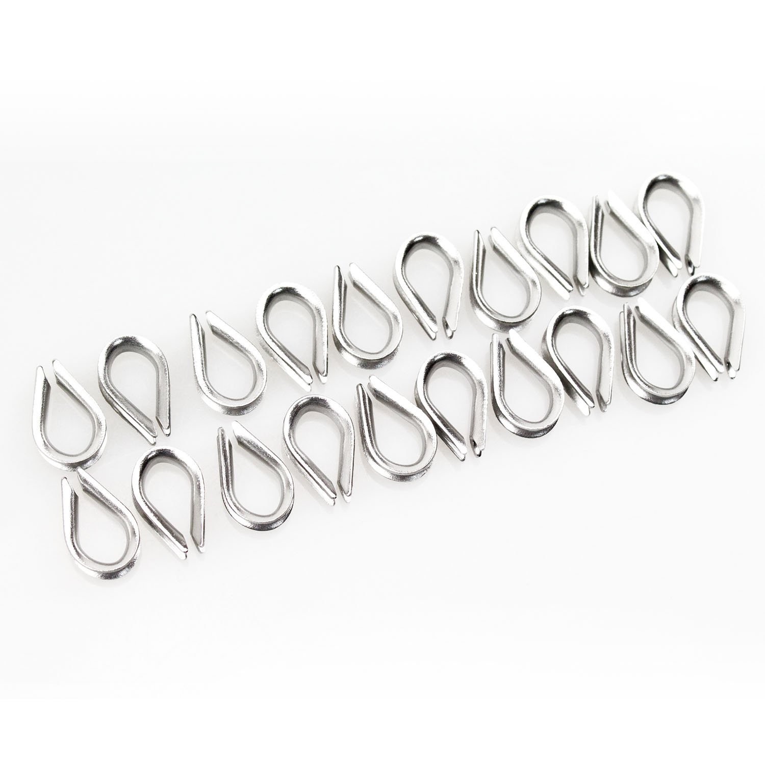 M2 304 Stainless Steel 1/16 Inch – 3/32 Inch Diameter Wire Rope Cable Thimble…