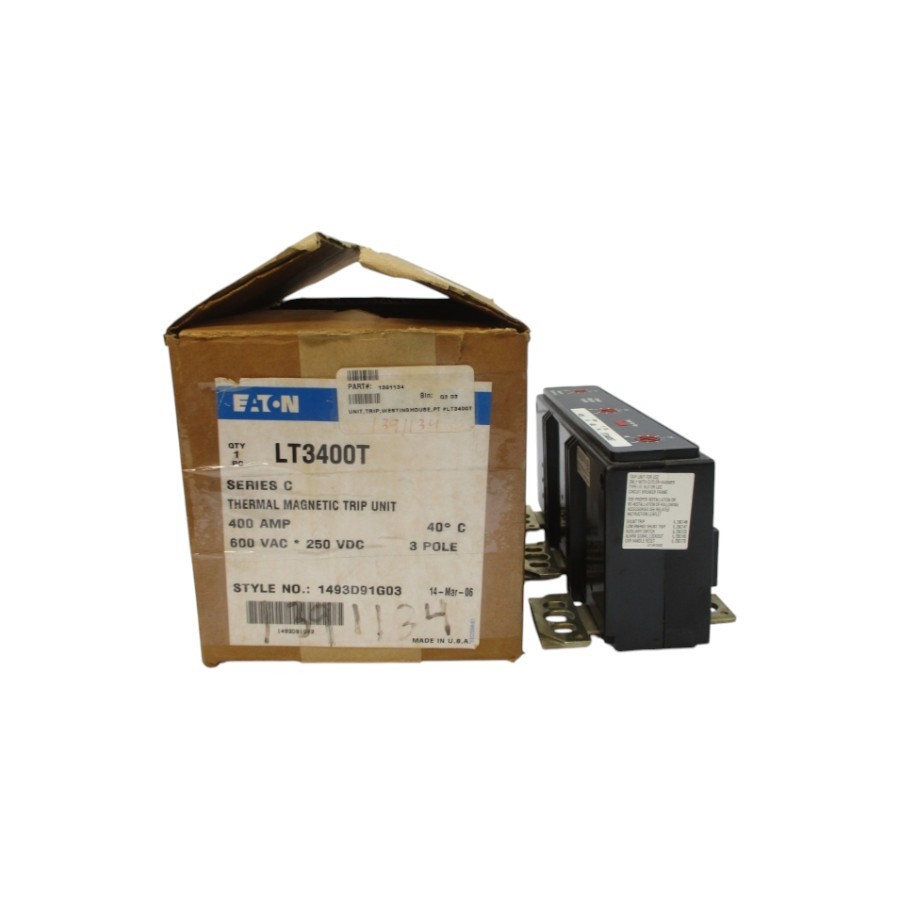 EATON LT3400T 1493D91G03 SER. C 600VAC 400A NSMP
