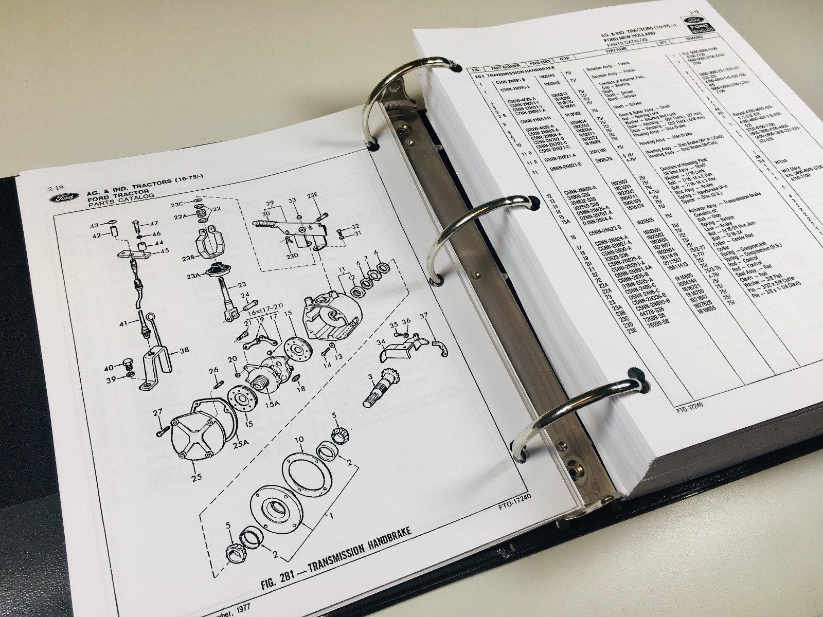 Ford 2600 3600 4600 6600 7600 Tractor Ag & Industrial Parts Manual Catalog Book