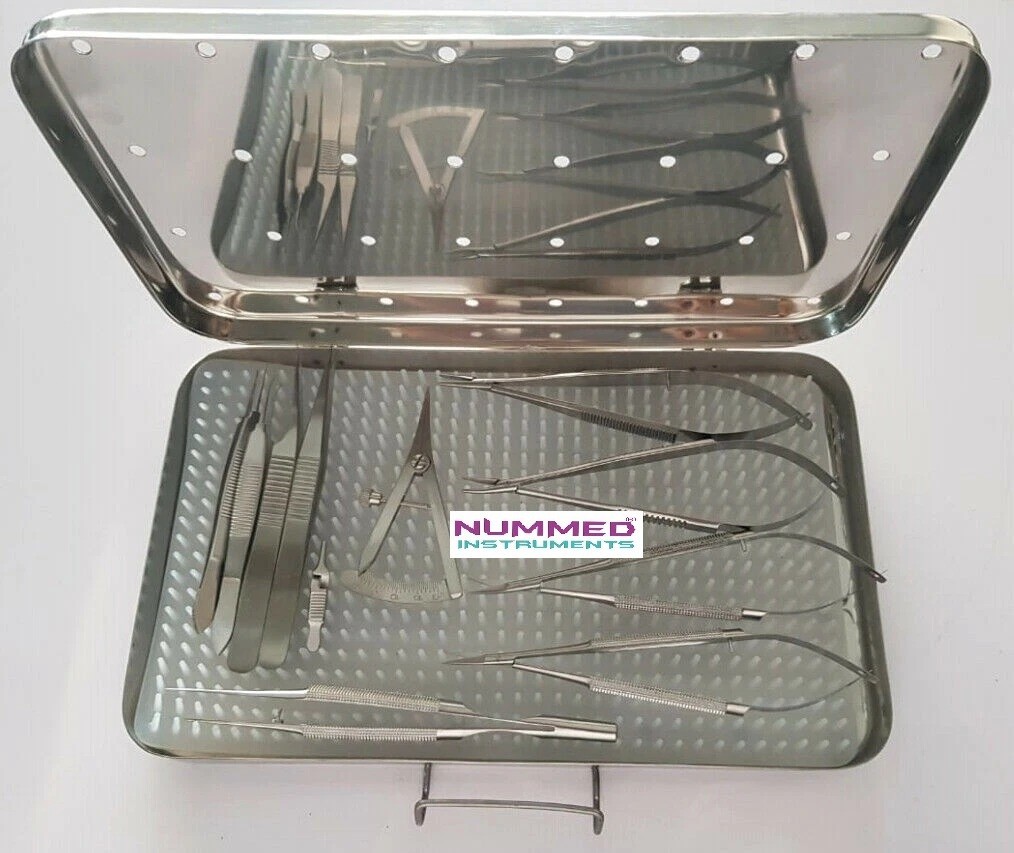 Micro Surgery Instruments Set, Micro Needle Holder & Scissors Instruments