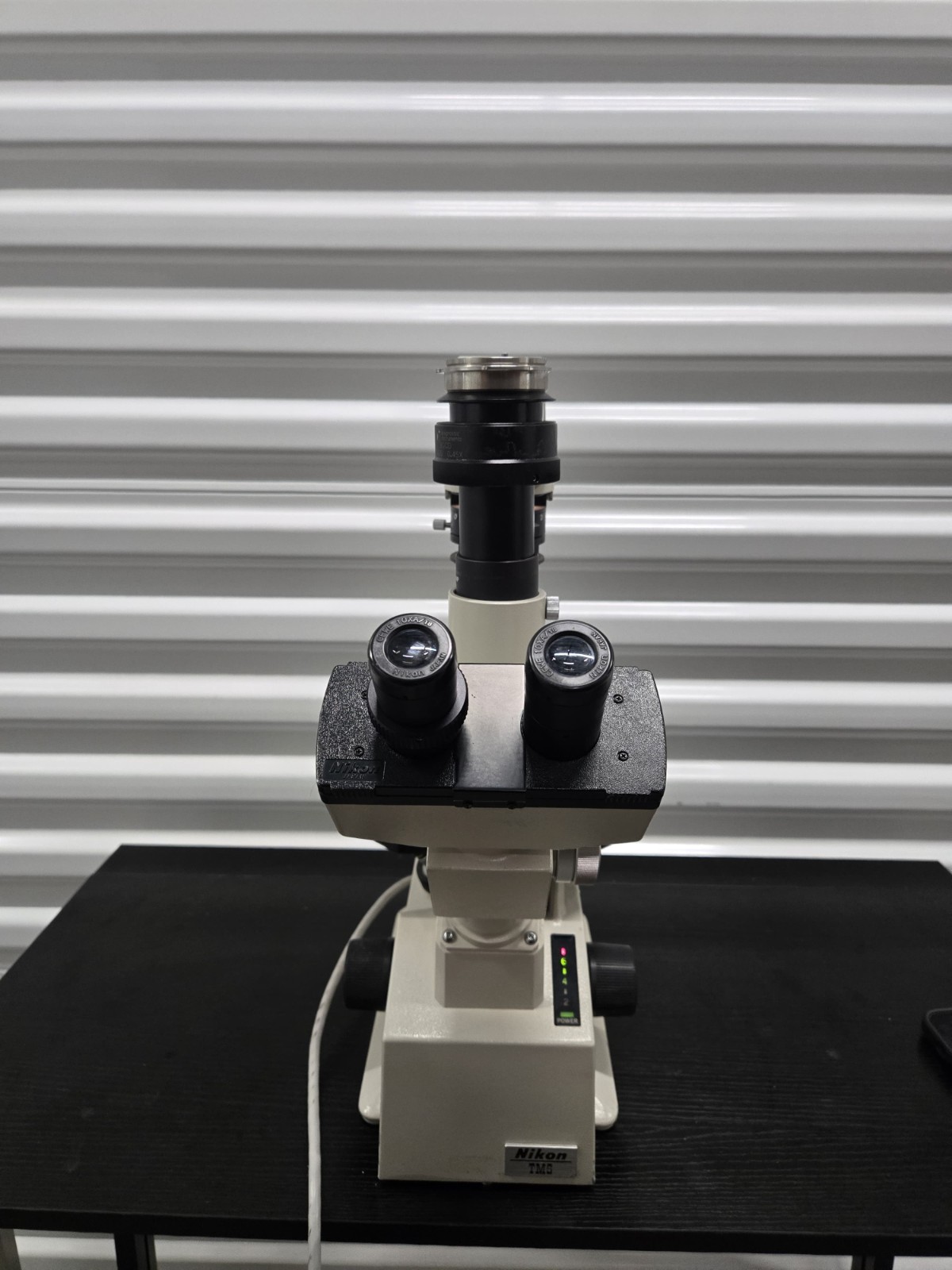Nikon TMS- F Inverted Phase Contrast Trinocular Microscope Works Great 3 Obj