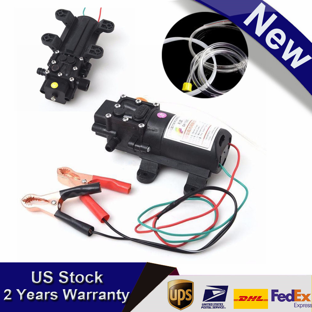DC 12V Marine Auto Transfer Pump Oil Extractor Oil Change Pump 0.8MPA 5L/Min TOP
