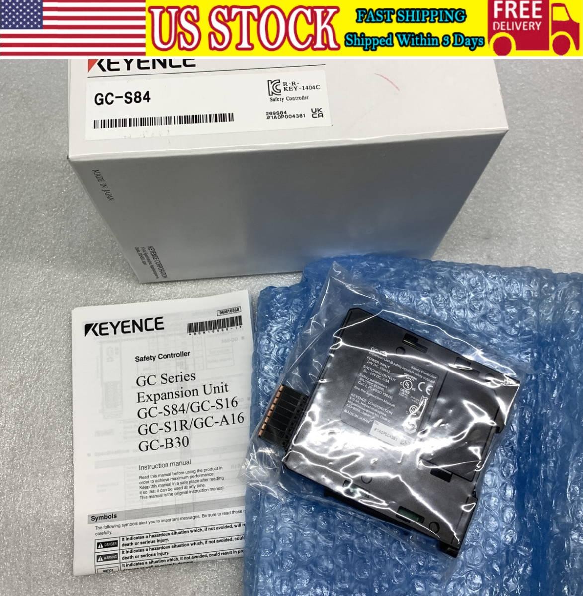 KEYENCE GC-S84 Safety I/O Unit from Japan US Free TAX
