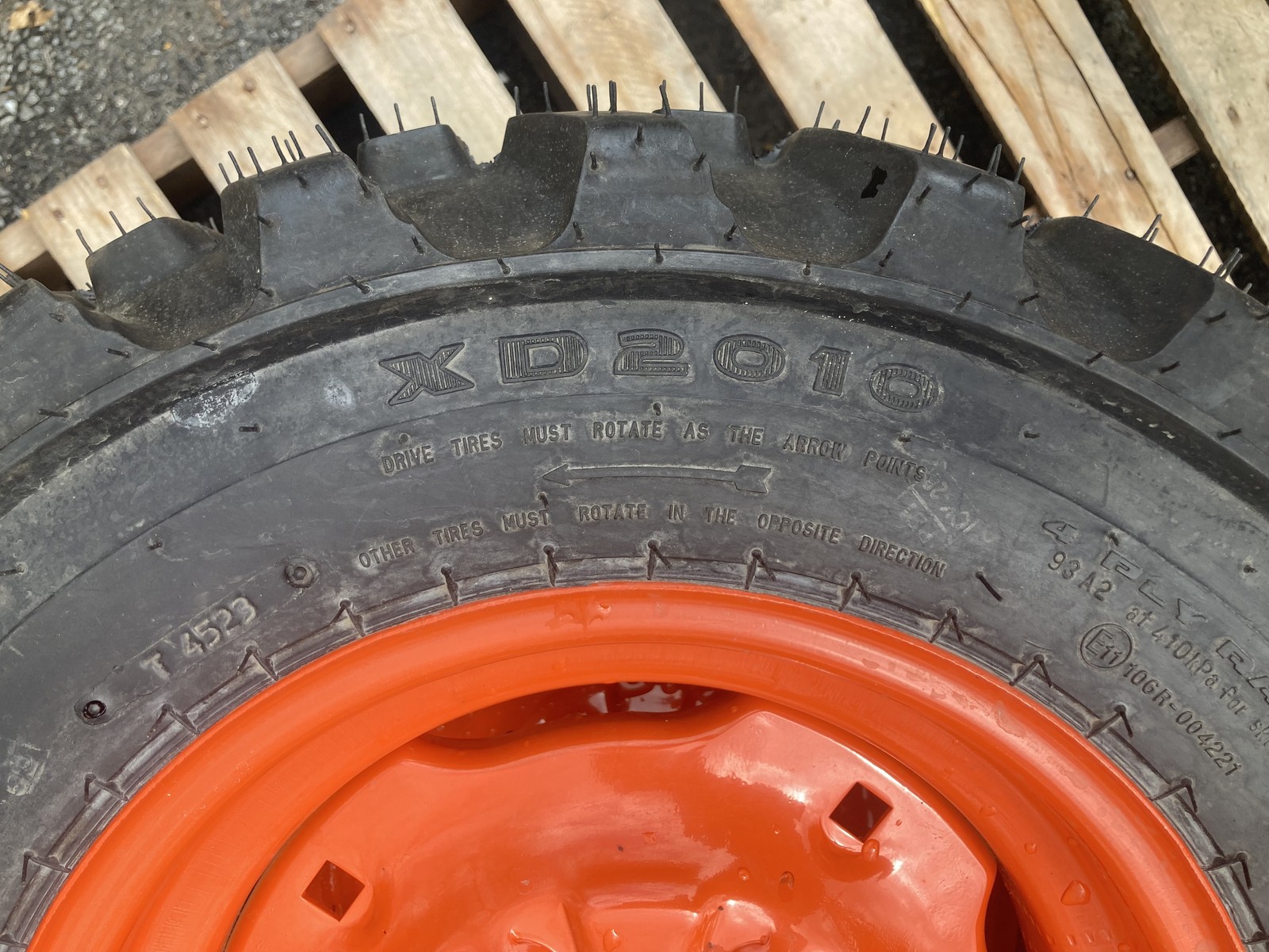 1 or 4-5.70-12 Galaxy XD2010 Skid Steer Tires/Wheels/Rims for Bobcat S70 & more