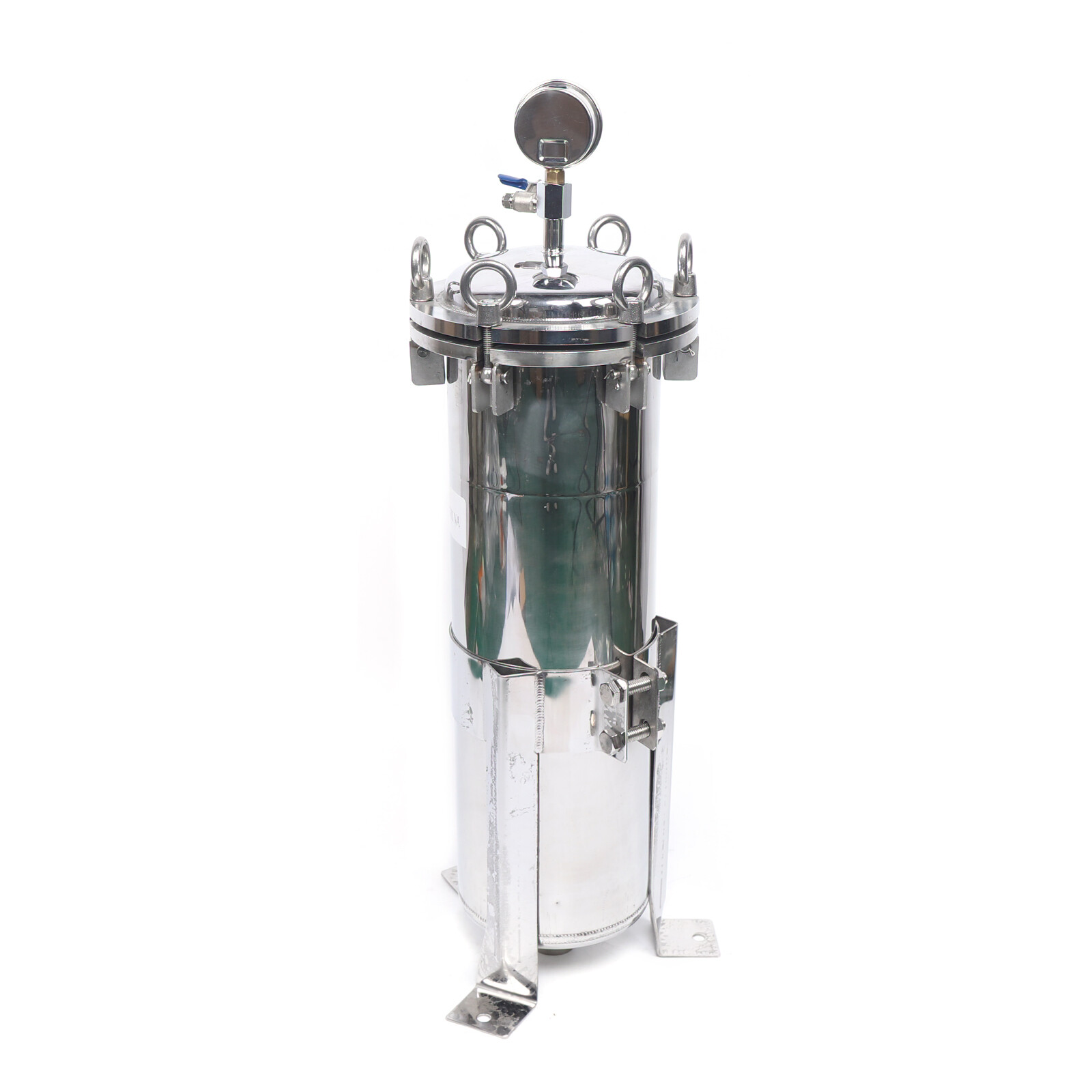 150 Psi Bag Filter Housing Sock Filter 304 Stainless Steel In/Out #4 Bag w/ Mesh