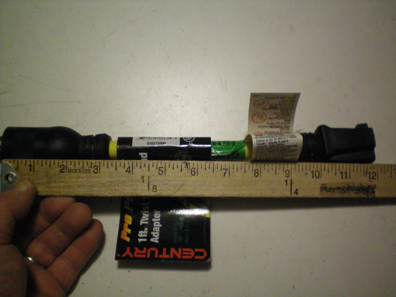 CENTURY PRO POWER D10212000 1FT TWIST TO U-GROUND ADAPTER, FREE FREIGHT