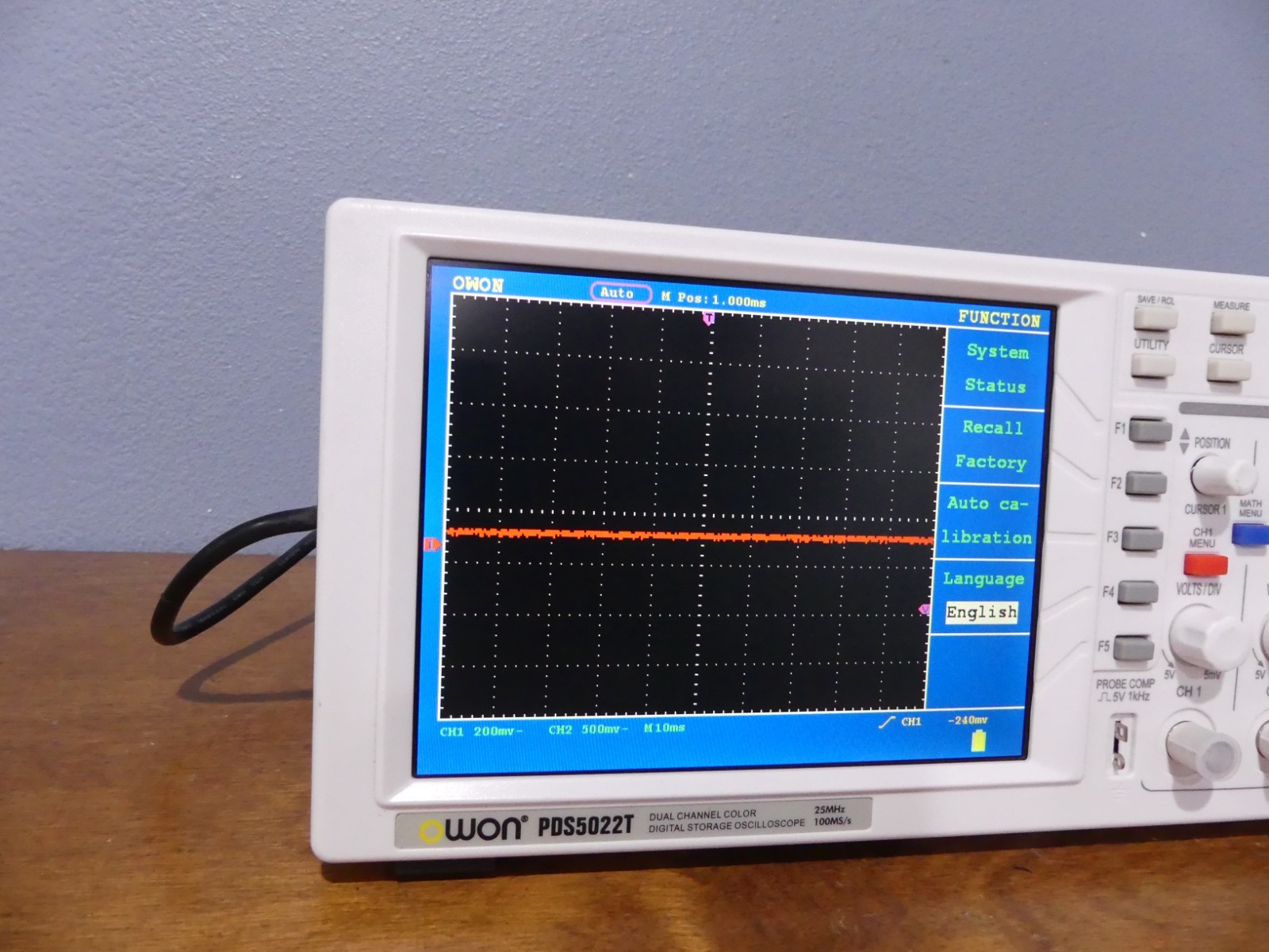 OWON PDS5022T Model 2 Channel 25MHz Digital Oscilloscope Color LCD Screen