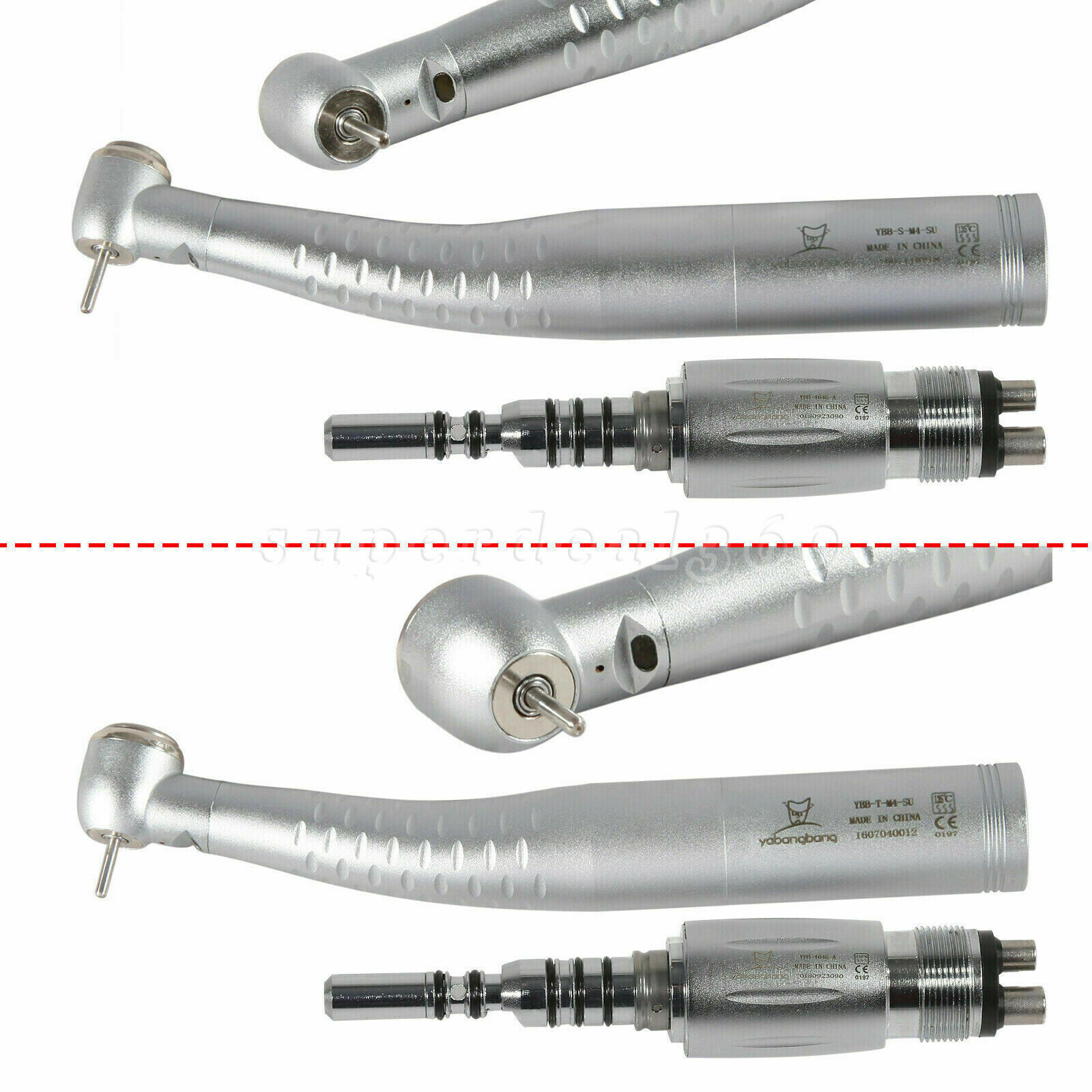 Dental High Speed Fiber Optic LED Handpiece fit Kavo Coupler Swivel 4/6-Hole DL