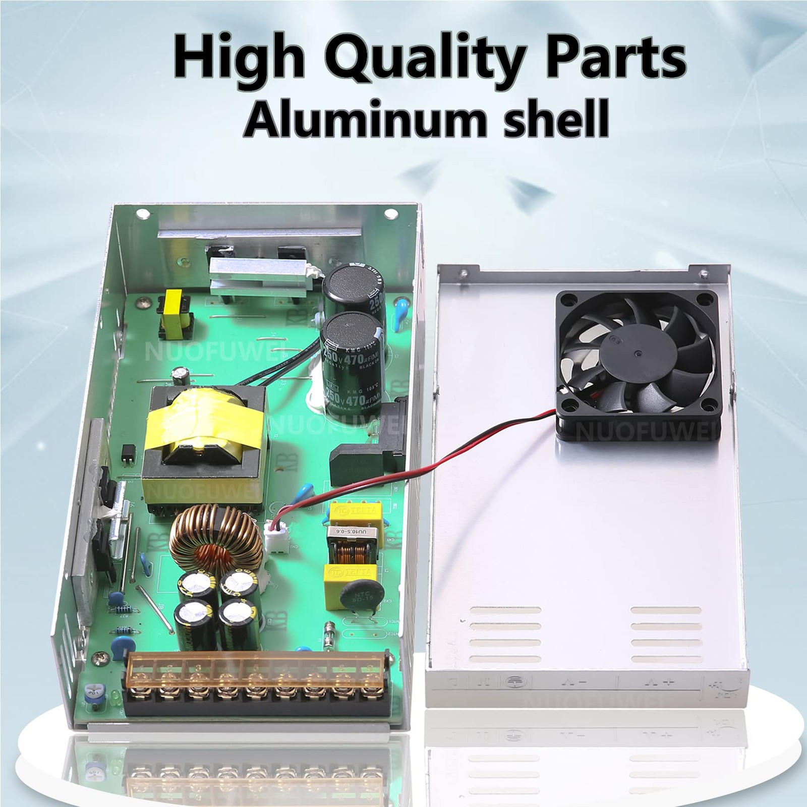 600W Switching Power Supply, 110V AC to 36V DC 16.6A, Converter Adapter, Winch