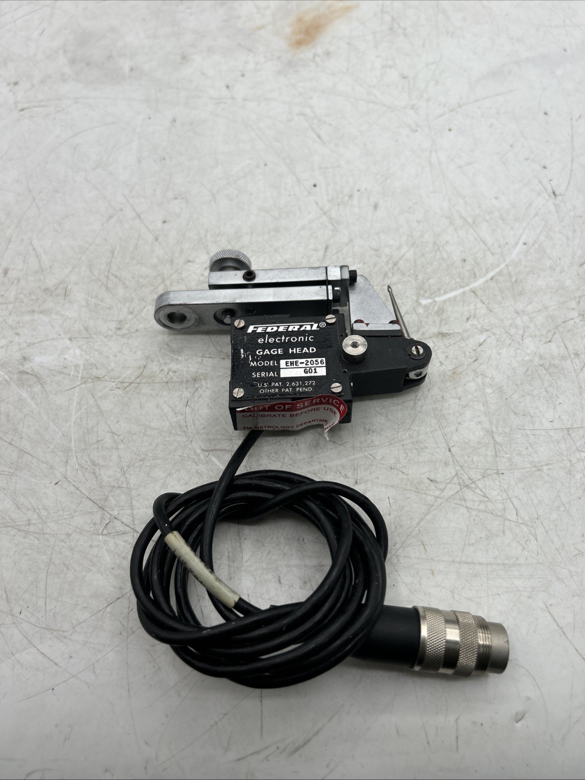 Federal Electronic Gage Head EHE-2056 See Pics 30 Day Warranty