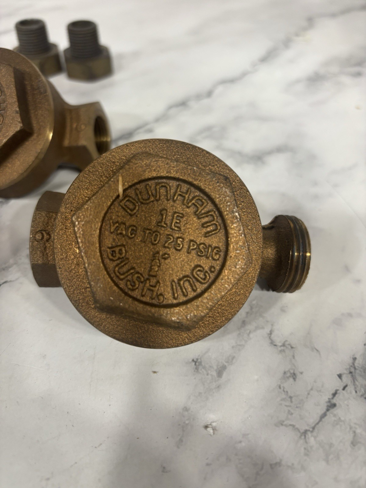 DUNHAM BUSH 1E 1/2″ BRASS STEAM TRAP Vac 25 Psi Lot Of 3