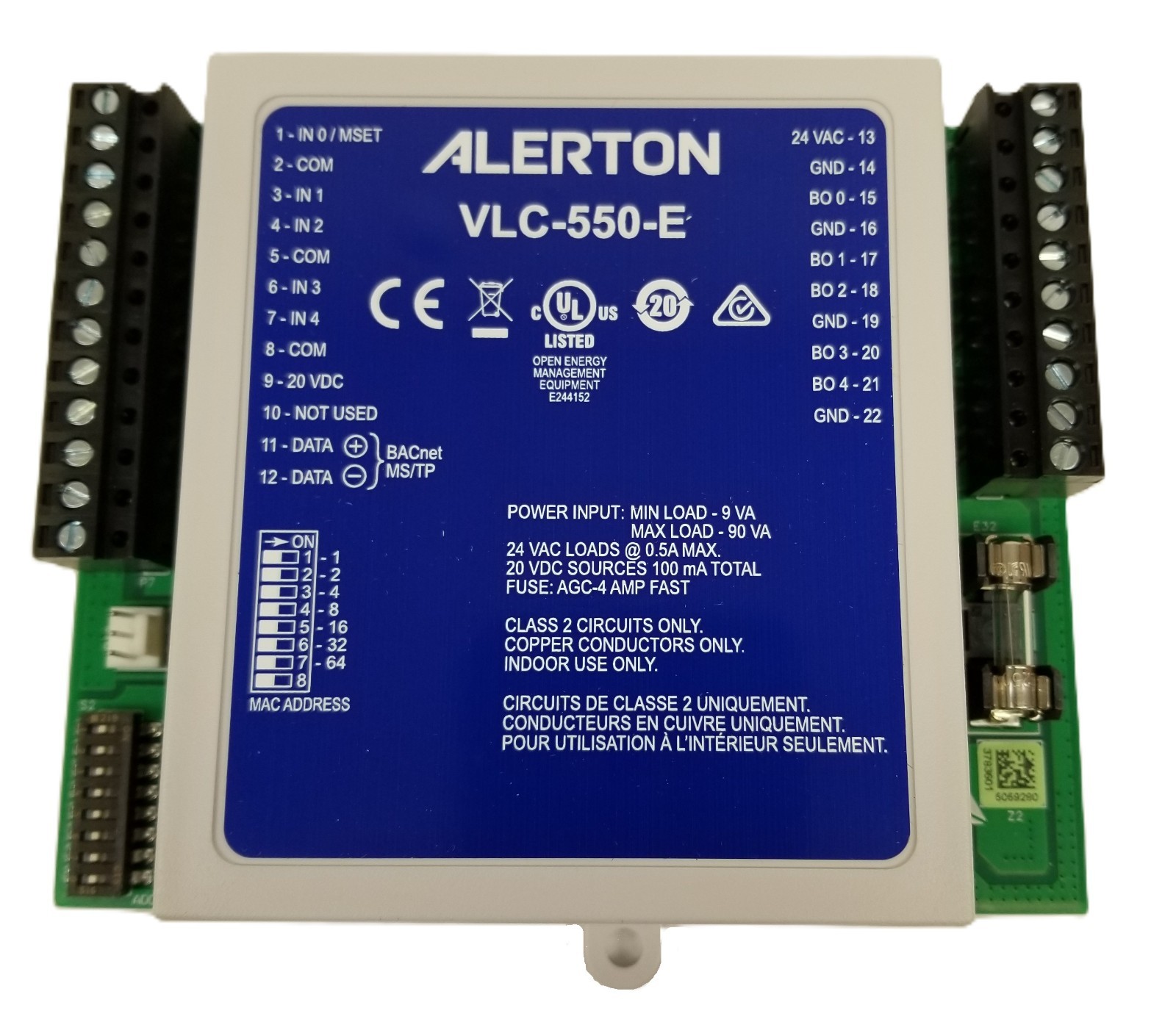 Alerton VLC-550-E Field Controller 5 Ten Bit Input 5 Binary Output NEW