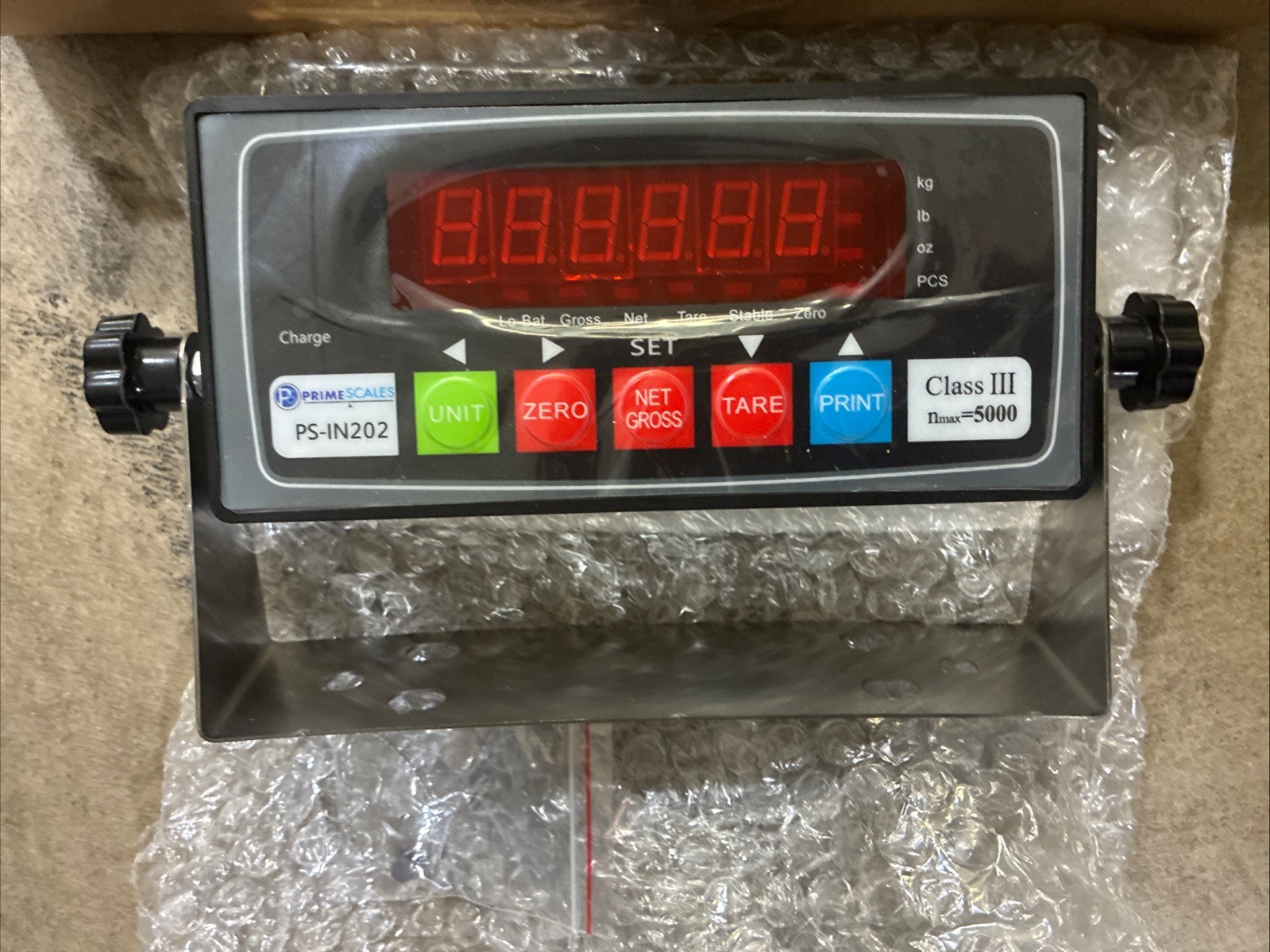 Prime Scales PS-IN202 LED or LCD Scale Indicator with 4+4 Cable package