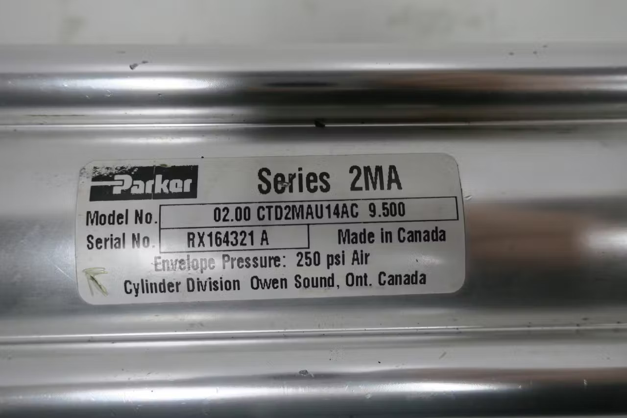 Parker 02.00 CTD2MAU14AC 9.500 Double Acting Pneumatic Cylinder 2in 9-1/2in