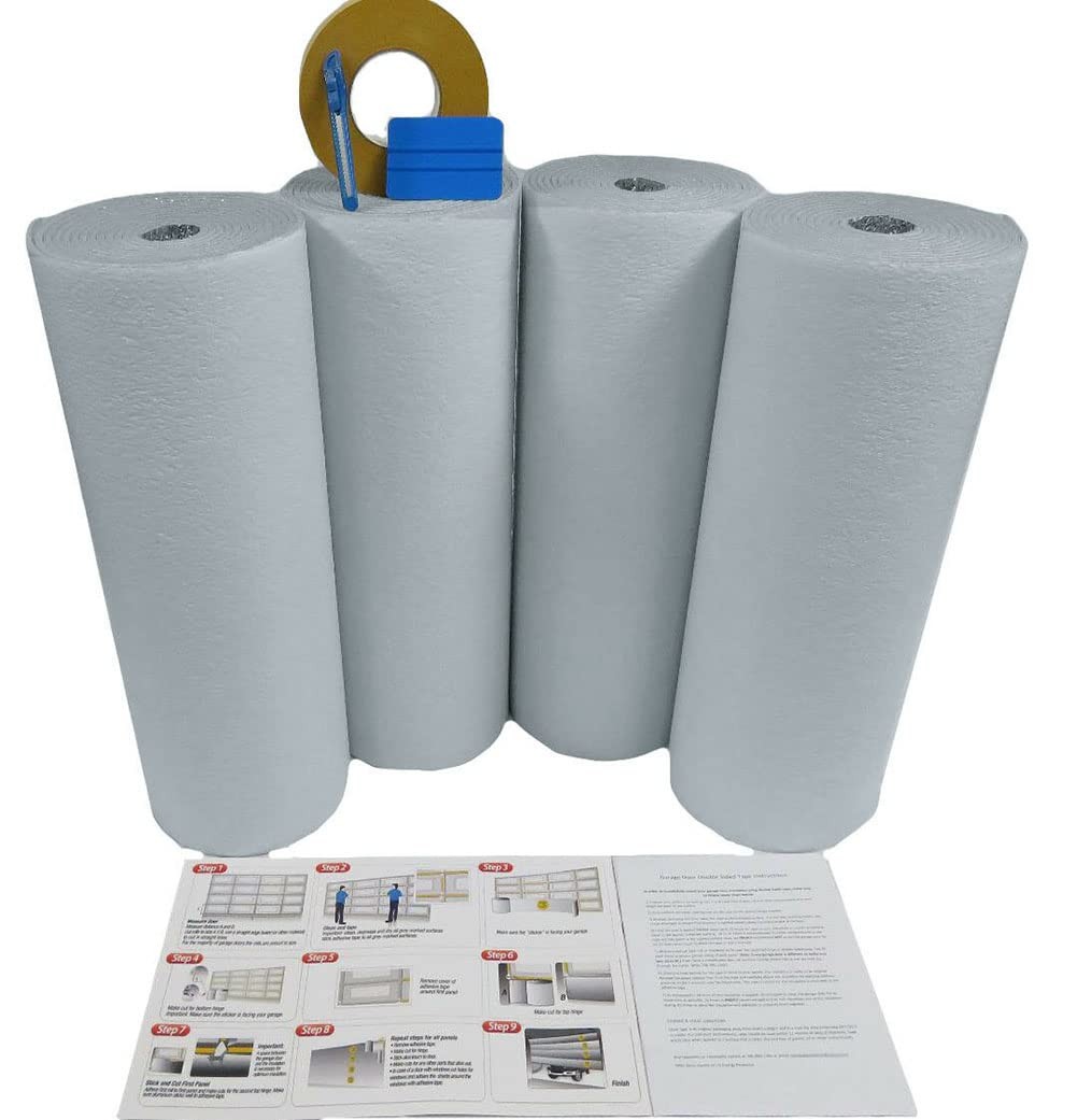 US ENERGY PRODUCTS NASATEK Reflective 1 Car White Foam Core Garage Door