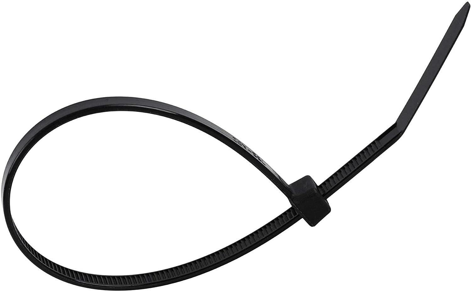 1,000 Pack UV Black Cable Ties 14-in 50 Lb Tensile 14-in