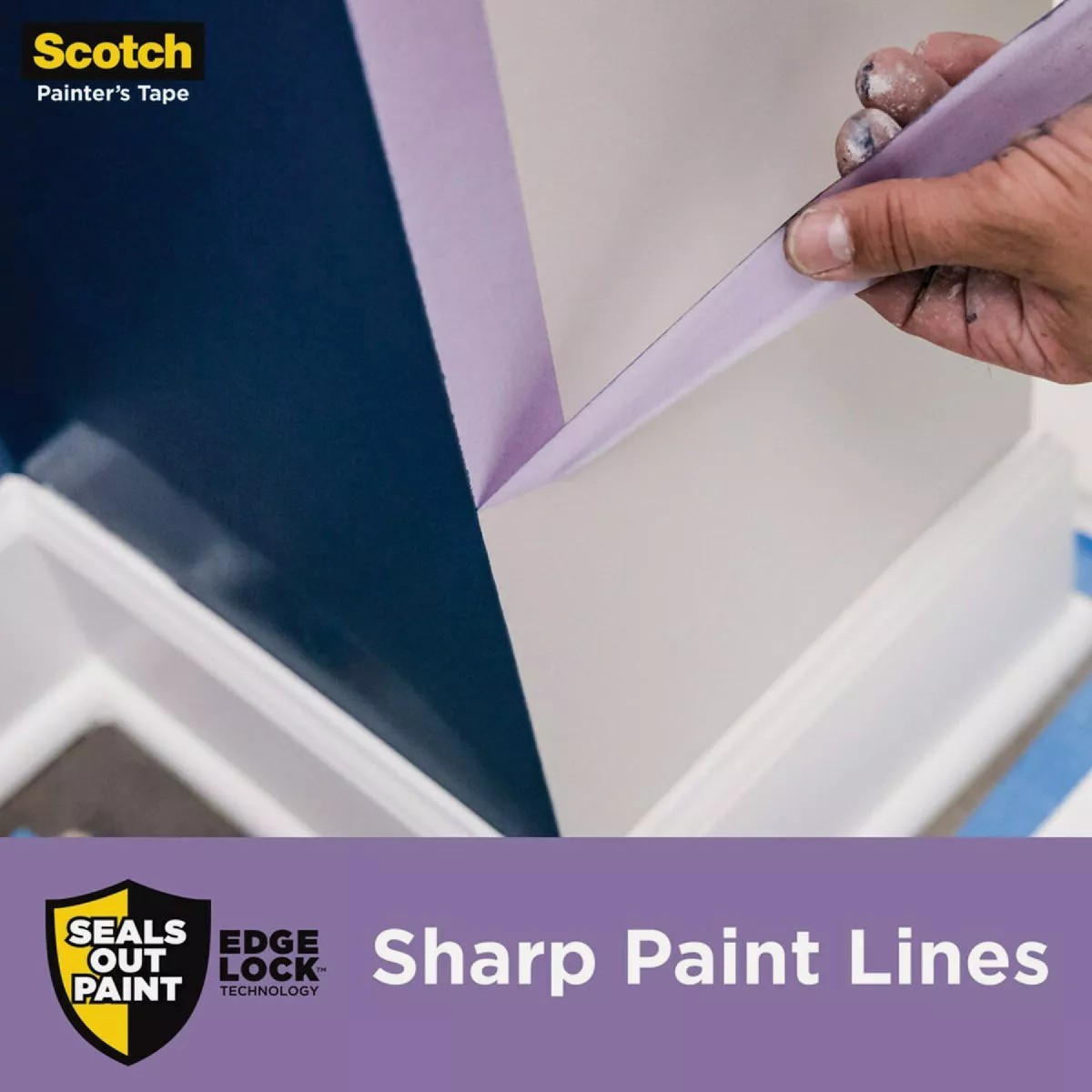Scotch Delicate Surface Painter’s Tape 0.94 in. x 60 yds. (Purple)