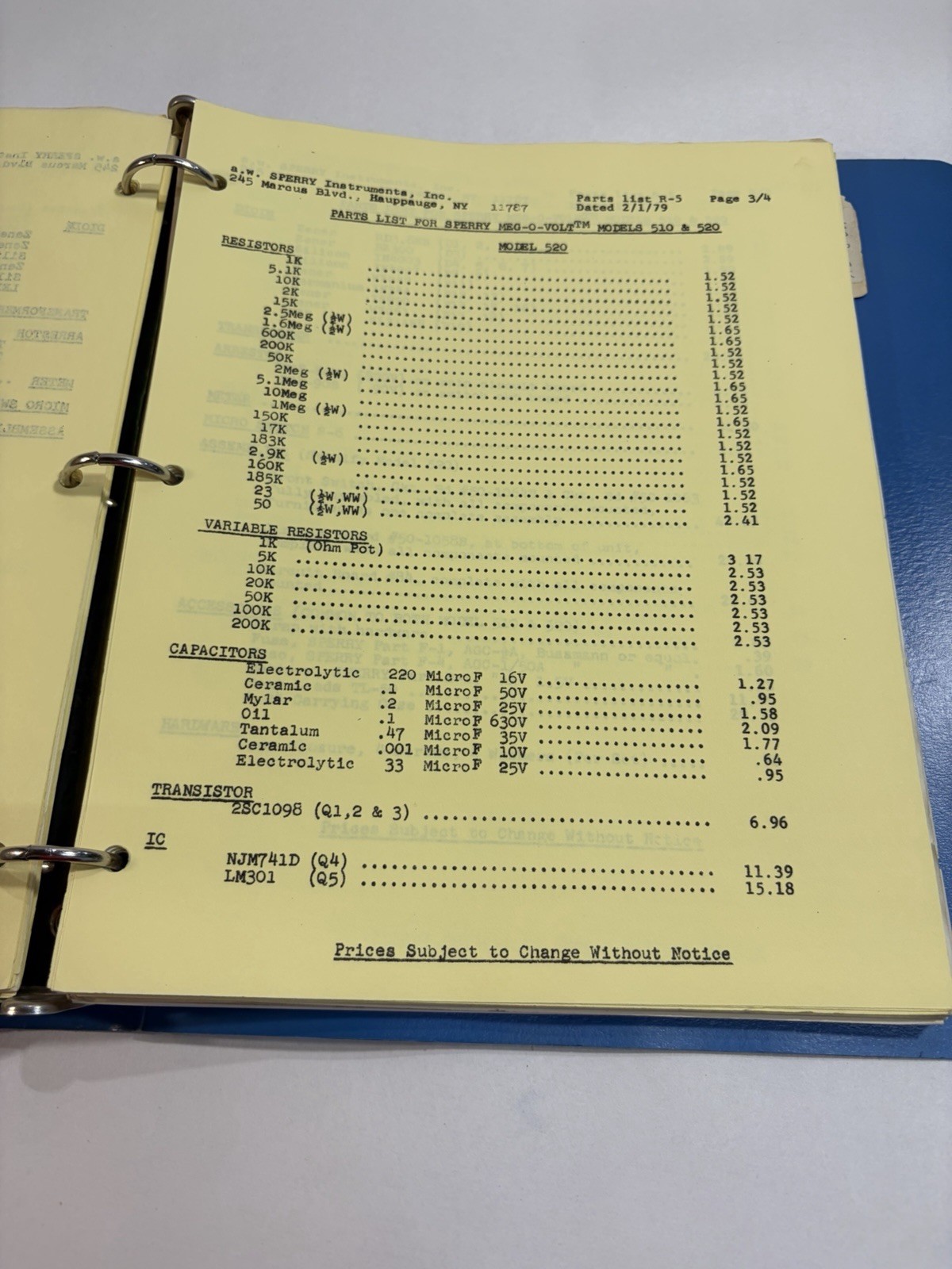 A.W. SPERRY Analog and Digital SNAP-AROUNDS MULTI-TESTERS Guide Book Manual