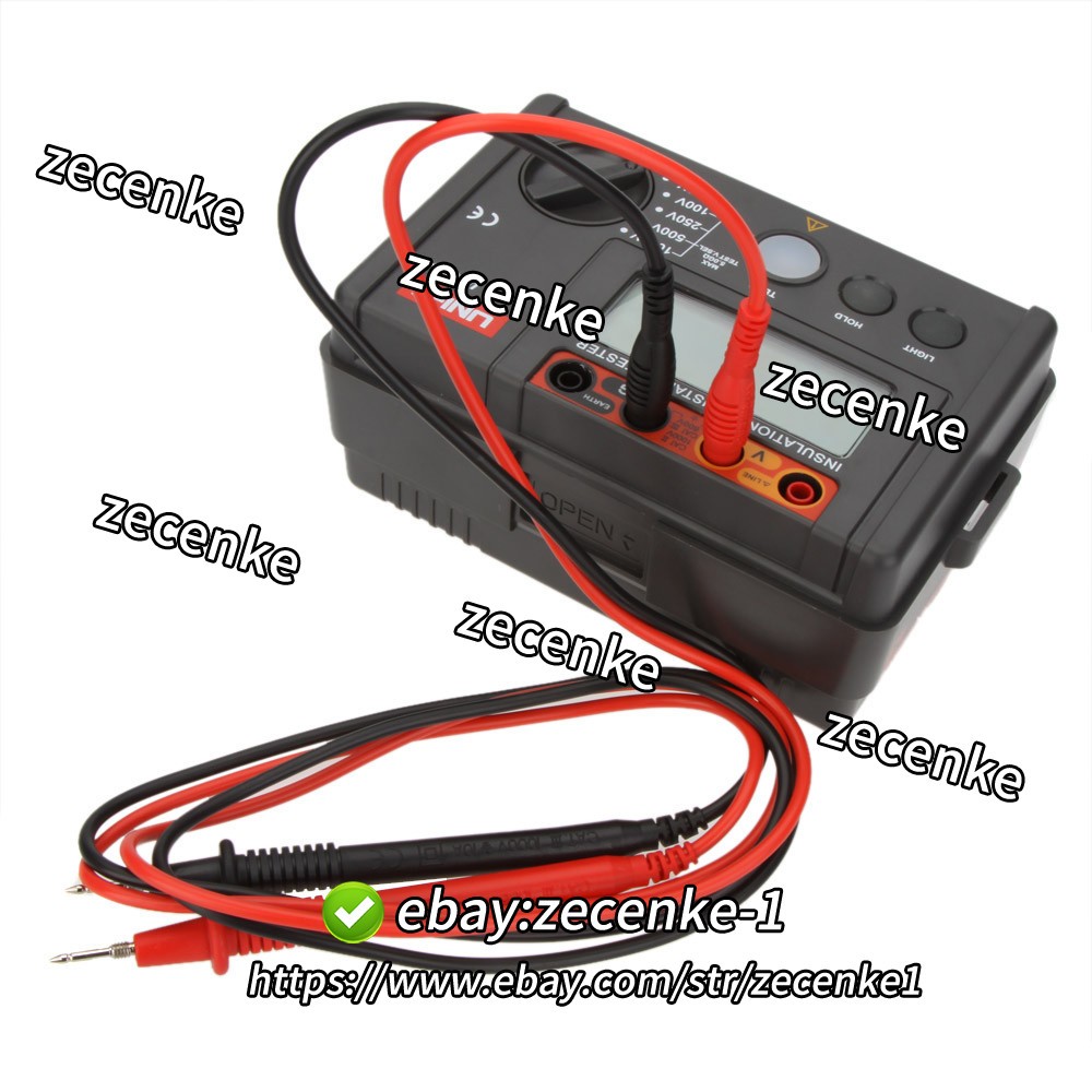 UNI-T Digital Megger Insulation Resistance Tester Voltmeter 100V-1KV 5GΩ UT501A