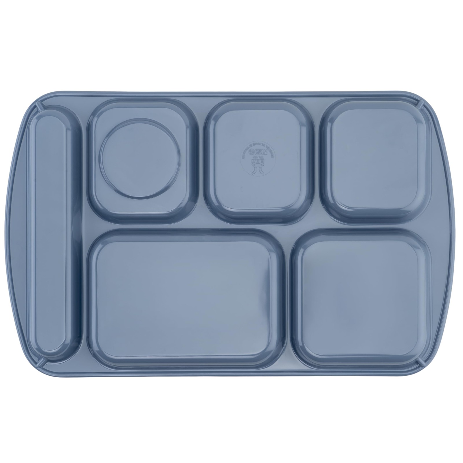 Get G.E.T. 6 Compartment School Cafeteria Tray Right Handed 10 X 15 French Blue