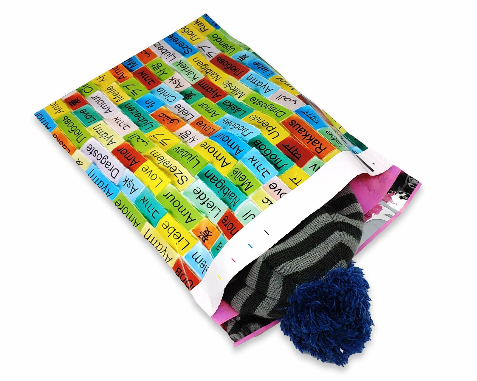 Love Around the World Poly Mailers 10×13″ Thank you Shipping Mailing Postal Bag