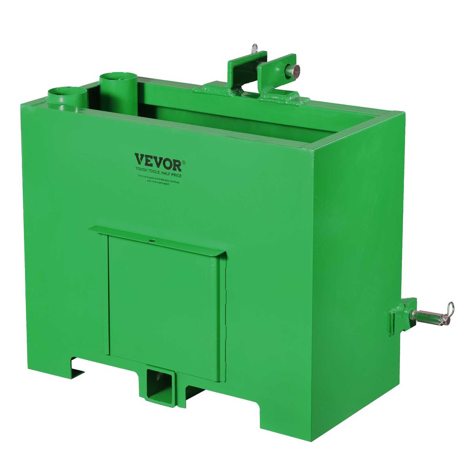 VEVOR Ballast Box 3 Point Category 1Tractor Quick Tach Hitch Counterweight Green