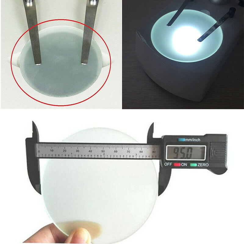 1PC 75mm/90mm/95mm/100m Stereo Microscope Specimen Stage Frosted Glass Plate