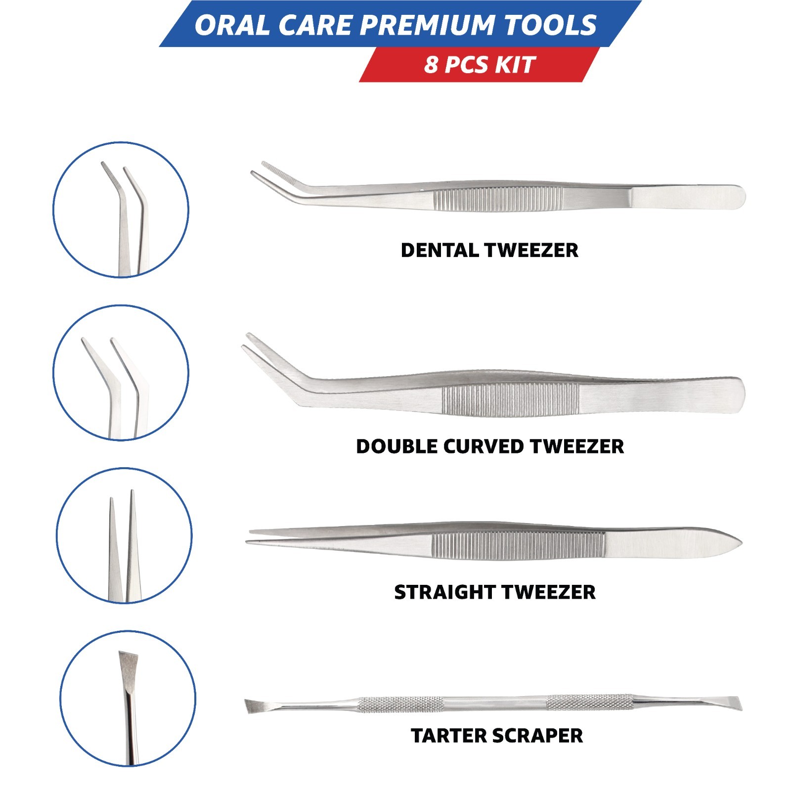 Dental Hygiene kit Dental tool Set Cleaning Kit Dental Oral Cleaning Probe Set