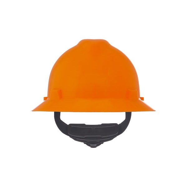 Msa Safety 10021292 V-Gard Slotted Full Brim Hard Hat, Fas-Trac Iii Suspension,