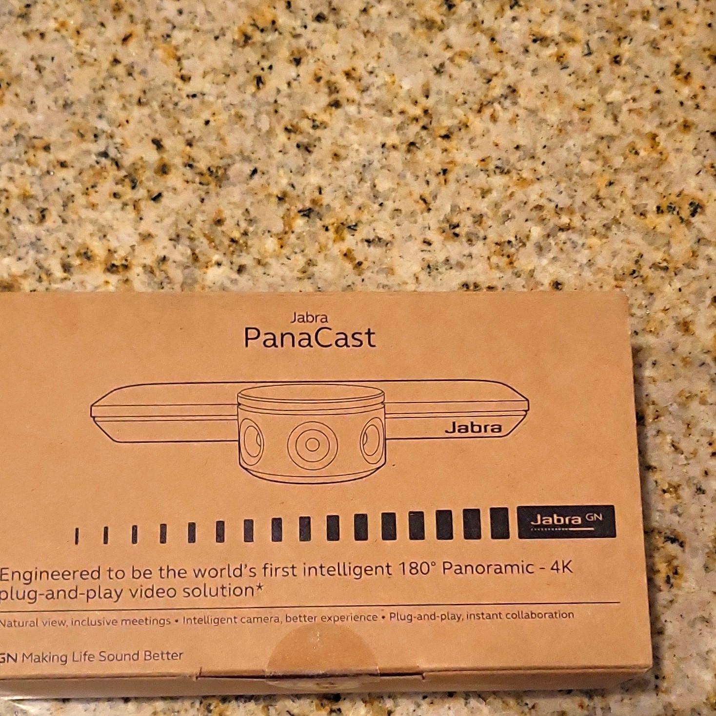Jabra PanaCast 4K 180° Panoramic Plug-and-Play Video Conferencing (8100-119)
