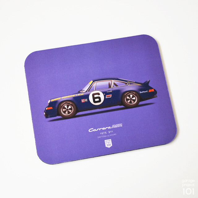 1973 Porsche 911 Carrera RSR (Daytona 24 Hours) illustration Mouse Pad