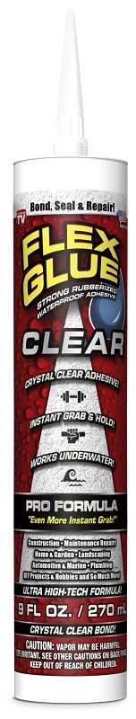 Flex Seal GFSCLRR09 Flex Glue, Clear, 9 oz